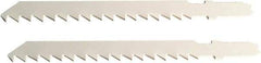 Disston - 6" Long, 6 Teeth per Inch, Carbon Steel Jig Saw Blade - Toothed Edge, 0.067" Thick, U-Shank, Raker Tooth Set - Americas Industrial Supply