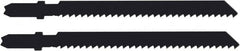 Disston - 2-3/4" Long, 8 Teeth per Inch, Carbon Steel Jig Saw Blade - Toothed Edge, 0.067" Thick, U-Shank, Raker Tooth Set - Americas Industrial Supply