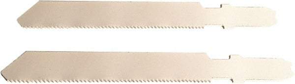 Disston - 3" Long, 24 Teeth per Inch, Bi-Metal Jig Saw Blade - Toothed Edge, 0.06" Thick, U-Shank, Raker Tooth Set - Americas Industrial Supply