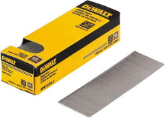 DeWALT - 18 Gauge 1-1/2" Long Brad Nails for Power Nailers - Steel, Bright Finish, Smooth Shank, Straight Stick Collation, Brad Head, Chisel Point - Americas Industrial Supply