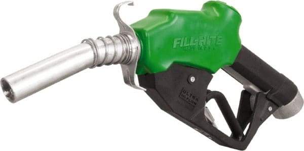 Tuthill - 30 GPM, Gasoline, Kerosene & Diesel Fuel 1" Auto Nozzle with Hook - 1" Inlet, 1" Outlet - Americas Industrial Supply