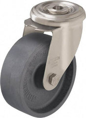 Blickle - 5" Diam x 1-9/16" Wide x 5-7/8" OAH Hollow Kingpin Mount Swivel Caster - Heat-Resistant Nylon, 330 Lb Capacity, Plain Bore Bearing, Hollow Kingpin Stem - Americas Industrial Supply