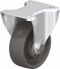 Blickle - 4" Diam x 1-1/2" Wide x 4-59/64" OAH Top Plate Mount Rigid Caster - Heat-Resistant Nylon, 550 Lb Capacity, Ball Bearing, 3-15/16 x 3-3/8" Plate - Americas Industrial Supply