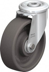 Blickle - 5" Diam x 1-3/16" Wide x 5-7/8" OAH Hollow Kingpin Mount Swivel Caster - Heat-Resistant Nylon, 330 Lb Capacity, Ball Bearing, Hollow Kingpin Stem - Americas Industrial Supply