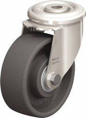 Blickle - 4" Diam x 1-1/2" Wide x 4-59/64" OAH Hollow Kingpin Mount Swivel Caster - Heat-Resistant Nylon, 330 Lb Capacity, Ball Bearing, Hollow Kingpin Stem - Americas Industrial Supply