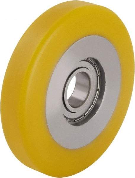 Blickle - 5 Inch Diameter x 63/64 Inch Wide, Polyurethane-Elastomer Blickle Extrathane Caster Wheel - 605 Lb. Capacity, 13/16 Inch Axle Diameter, Ball Bearing - Americas Industrial Supply