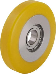 Blickle - 5 Inch Diameter x 63/64 Inch Wide, Polyurethane-Elastomer Blickle Extrathane Caster Wheel - 605 Lb. Capacity, 13/16 Inch Axle Diameter, Ball Bearing - Americas Industrial Supply