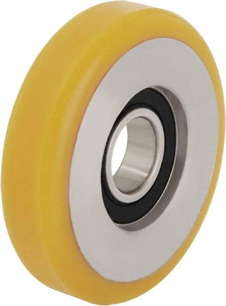 Blickle - 2 Inch Diameter x 45/64 Inch Wide, Polyurethane-Elastomer Blickle Extrathane Caster Wheel - 176 Lb. Capacity, 1 Inch Axle Diameter, Ball Bearing - Americas Industrial Supply