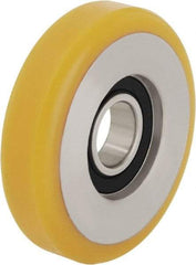 Blickle - 3 Inch Diameter x 63/64 Inch Wide, Polyurethane-Elastomer Blickle Extrathane Caster Wheel - 396 Lb. Capacity, 3/8 Inch Axle Diameter, Ball Bearing - Americas Industrial Supply