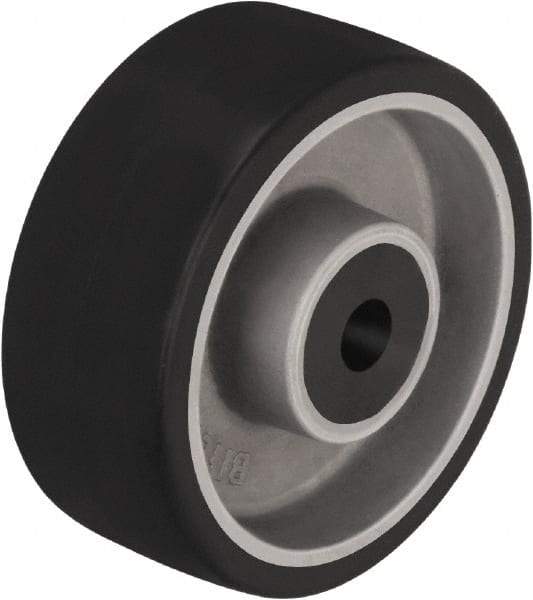 Blickle - 4 Inch Diameter x 1-37/64 Inch Wide, Polyurethane-Elastomer Blickle Softhane Caster Wheel - 220 Lb. Capacity, 1/2 Inch Axle Diameter, Plain Bore Bearing - Americas Industrial Supply