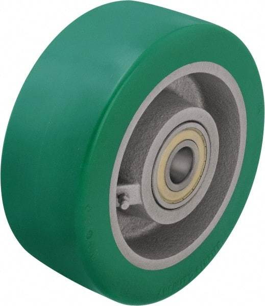 Blickle - 8 Inch Diameter x 3-9/64 Inch Wide, Polyurethane-Elastomer Blickle Softhane Caster Wheel - 2,640 Lb. Capacity, 1 Inch Axle Diameter, Ball Bearing - Americas Industrial Supply