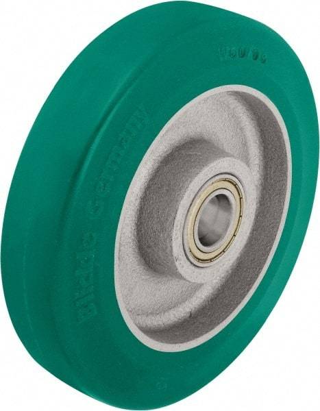 Blickle - 5 Inch Diameter x 1-31/32 Inch Wide, Polyurethane-Elastomer Blickle Softhane Caster Wheel - 990 Lb. Capacity, 25/32 Inch Axle Diameter, Ball Bearing - Americas Industrial Supply