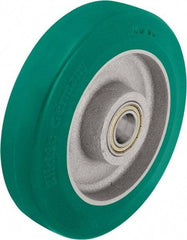Blickle - 6-1/2 Inch Diameter x 1-31/32 Inch Wide, Polyurethane-Elastomer Blickle Softhane Caster Wheel - 1,320 Lb. Capacity, 25/32 Inch Axle Diameter, Ball Bearing - Americas Industrial Supply