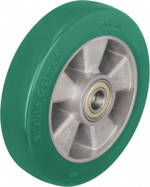 Blickle - 10 Inch Diameter x 1-31/32 Inch Wide, Polyurethane-Elastomer Blickle Softhane Caster Wheel - 1,760 Lb. Capacity, 1 Inch Axle Diameter, Ball Bearing - Americas Industrial Supply