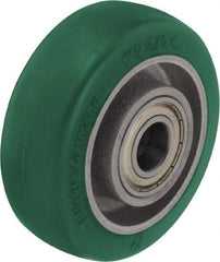 Blickle - 3 Inch Diameter x 1-37/64 Inch Wide, Polyurethane-Elastomer Blickle Softhane Caster Wheel - 506 Lb. Capacity, 19/32 Inch Axle Diameter, Ball Bearing - Americas Industrial Supply