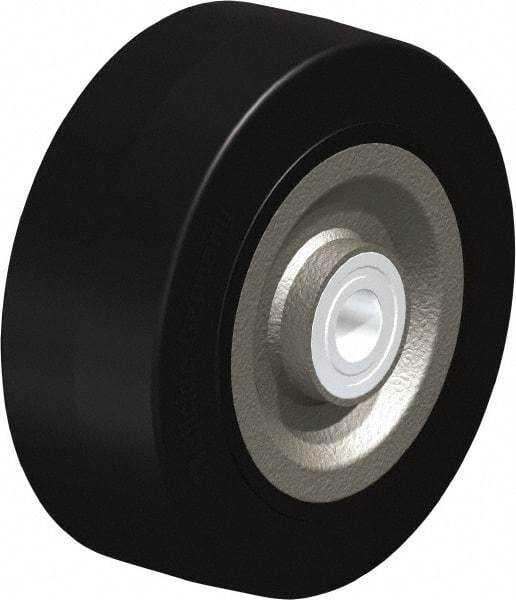 Blickle - 8 Inch Diameter x 3-9/64 Inch Wide, Solid Rubber Caster Wheel - 1,870 Lb. Capacity, 1 Inch Axle Diameter, Ball Bearing - Americas Industrial Supply