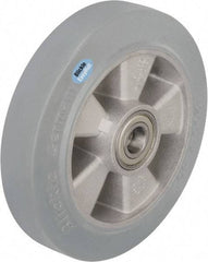 Blickle - 6-1/2 Inch Diameter x 1-31/32 Inch Wide, Solid Rubber Caster Wheel - 880 Lb. Capacity, 25/32 Inch Axle Diameter, Ball Bearing - Americas Industrial Supply