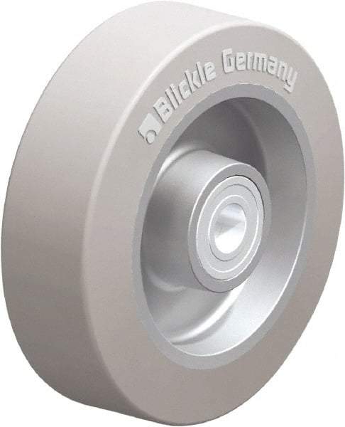 Blickle - 5 Inch Diameter x 1-37/64 Inch Wide, Solid Rubber Caster Wheel - 550 Lb. Capacity, 19/32 Inch Axle Diameter, Ball Bearing - Americas Industrial Supply