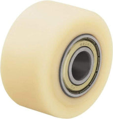 Blickle - 2-1/2 Inch Diameter x 1-37/64 Inch Wide, Impact-Resistant Cast Nylon Caster Wheel - 1,430 Lb. Capacity, 19/32 Inch Axle Diameter, Ball Bearing - Americas Industrial Supply