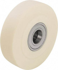 Blickle - 5 Inch Diameter x 2-5/32 Inch Wide, Impact-Resistant Cast Nylon Caster Wheel - 4,400 Lb. Capacity, 1 Inch Axle Diameter, Ball Bearing - Americas Industrial Supply