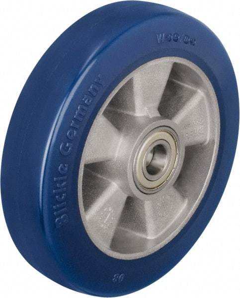 Blickle - 8 Inch Diameter x 1-31/32 Inch Wide, Polyurethane-Elastomer Blickle Besthane Caster Wheel - 1,540 Lb. Capacity, 25/32 Inch Axle Diameter, Ball Bearing - Americas Industrial Supply