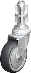Blickle - 3" Diam x 63/64" Wide x 4" OAH Metal Expander Mount Swivel Caster - Rubber Elastomer (TPE), 165 Lb Capacity, Ball Bearing, Metal Expander Stem - Americas Industrial Supply