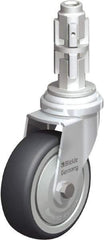 Blickle - 3" Diam x 63/64" Wide x 4" OAH Metal Expander Mount Swivel Caster - Rubber Elastomer (TPE), 165 Lb Capacity, Ball Bearing, Metal Expander Stem - Americas Industrial Supply