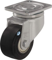Blickle - 3" Diam x 1-29/64" Wide x 4-23/32" OAH Top Plate Mount Swivel Caster - Impact-Resistant Nylon, 770 Lb Capacity, Ball Bearing, 3-15/16 x 3-3/8" Plate - Americas Industrial Supply