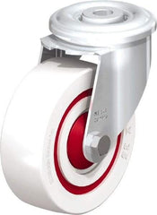 Blickle - 4" Diam x 1-3/8" Wide x 4-59/64" OAH Hollow Kingpin Mount Swivel Caster - Impact-Resistant Nylon, 330 Lb Capacity, Ball Bearing, Hollow Kingpin Stem - Americas Industrial Supply