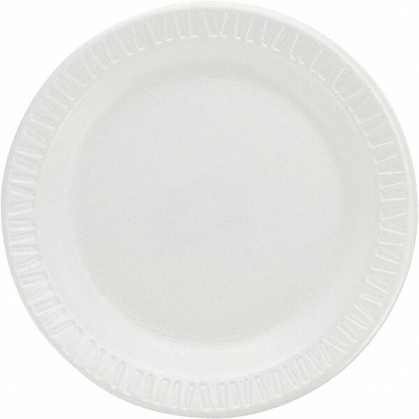 DART - Foam Dinnerware Plates, 6" - White - Americas Industrial Supply