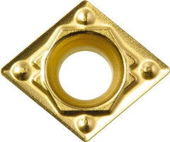 Kyocera - CPMH2.51.51 HQ Grade TN60 Cermet Turning Insert - Uncoated, 80° Diamond, 5/16" Inscr Circle, 3/32" Thick, 1/64" Corner Radius - Americas Industrial Supply