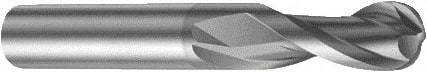 Sandvik Coromant - 1/2" Diam, 1" LOC, Solid Carbide Ball End Mill - Single End, 3" OAL, 1/2" Shank Diam, Ball Flute - Americas Industrial Supply