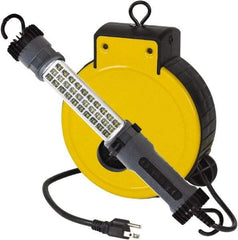 Value Collection - 120 Volt, 5 Watt, Electric, LED Portable Drop Light Work Light - 30' Cord, 1 Head, 300 Lumens, ABS - Americas Industrial Supply