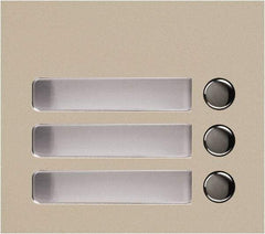Aiphone - Public Address & Intercom Accessories Type: Three Call Button Panel For Use With: GF and GT Series - Americas Industrial Supply