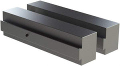 CarveSmart - 1-1/2" Wide x 2" High x 1-1/2" Thick, Flat/No Step Vise Jaw - Soft, Aluminum, Fixed Jaw, Compatible with 6" Vises - Americas Industrial Supply
