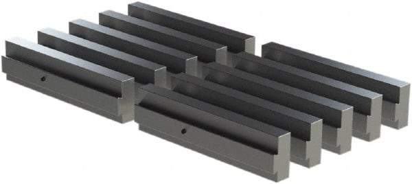 CarveSmart - 3/4" Wide x 2" High x 3/4" Thick, Flat/No Step Vise Jaw - Soft, Aluminum, Fixed Jaw, Compatible with 6" Vises - Americas Industrial Supply