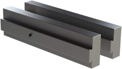 CarveSmart - 3/4" Wide x 2" High x 3/4" Thick, Flat/No Step Vise Jaw - Soft, Aluminum, Fixed Jaw, Compatible with 6" Vises - Americas Industrial Supply