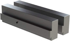 CarveSmart - 1" Wide x 2-1/4" High x 1" Thick, Flat/No Step Vise Jaw - Soft, Aluminum, Fixed Jaw, Compatible with 6" Vises - Americas Industrial Supply