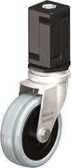 Blickle - 3" Diam x 63/64" Wide x 3-31/32" OAH Stem Mount Swivel Caster - Solid Rubber, 132 Lb Capacity, Plain Bore Bearing, Square Stem - Americas Industrial Supply