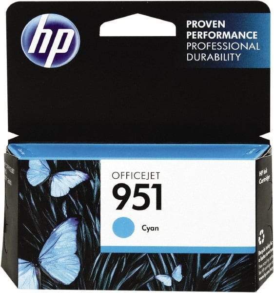 Hewlett-Packard - Cyan Ink Cartridge - Use with HP Officejet Pro 251dw, 276dw, 8100, 8600, 8610, 8615, 8620, 8625, 8630 - Americas Industrial Supply