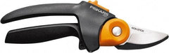 Fiskars - By-Pass Pruner - 3/4" Long Teflon Coated Steel Blade, Comfort Hand Grip Handle - Americas Industrial Supply