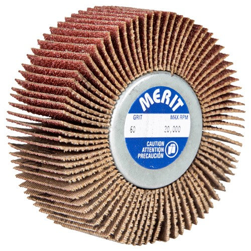 2 1/2″ × 1″ × 1/4″-20 Super Finish Flap Wheel 80 Grit Aluminum Oxide - Americas Industrial Supply