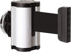 Lavi Industries - 3-1/2" High x 2-1/2" Long x 2-1/2" Wide Magnetic Wall Mount Barrier - Aluminum, Satin Chrome Finish, Satin Aluminum, Use with Magnetic Wall Mount Barriers - Americas Industrial Supply