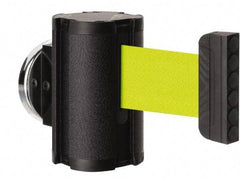 Lavi Industries - 3-1/2" High x 2-1/2" Long x 2-1/2" Wide Magnetic Wall Mount Barrier - Aluminum, Powdercoat Finish, Black, Use with Magnetic Wall Mount Barriers - Americas Industrial Supply