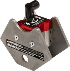 Mag-Mate - 1-15/16" Wide x 4" Deep x 3-3/4" High Rare Earth Magnetic Welding & Fabrication Square - 150 Lb Average Pull Force - Americas Industrial Supply