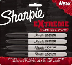 Sharpie - Black Permanent Marker - Fine Felt Tip, AP Nontoxic Ink - Americas Industrial Supply