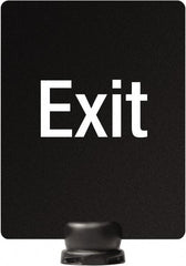 Lavi Industries - 11" High x 8-1/2" Long x 8-1/2" Wide Barrier Sign Frame - PVC, Sintra Finish, Black, Use with Tempest - Americas Industrial Supply