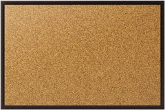 Quartet - 72" Wide x 48" High Open Cork Bulletin Board - Natural (Color) - Americas Industrial Supply