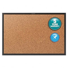 Quartet - Cork Bulletin Boards Style: Open Cork Bulletin Board Color: Natural - Americas Industrial Supply