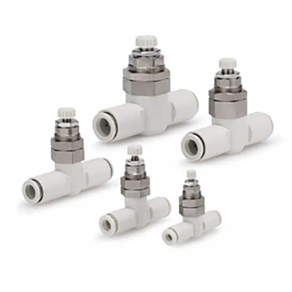 SMC PNEUMATICS - Speed & Flow Control Valves Valve Type: Flow Control Offset Inline Tube Outside Diameter (Inch): 3/8 - Americas Industrial Supply